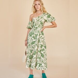 Hunter Bell Magnolia One Shoulder Garden Dress
